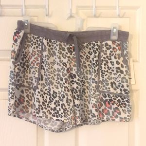 Leopard Gray Sleep Short